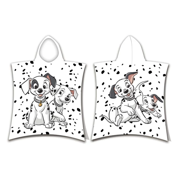 Disney 101 Kiskutya White strand törölköző poncsó 50x115cm