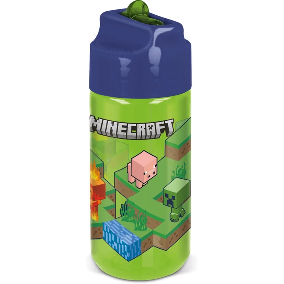 Minecraft Creeper Hydro műanyag szívószálas kulacs 430 ml