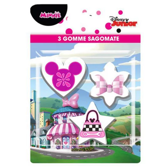 Disney Minnie Chic forma radír szett 3 db-os