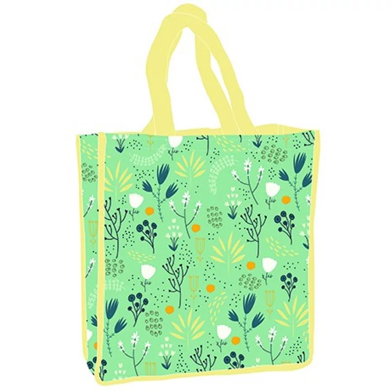 Virág Green shopping bag 34 cm
