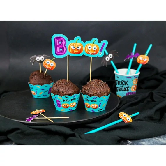 Halloween Boo torta dekoráció 18 cm