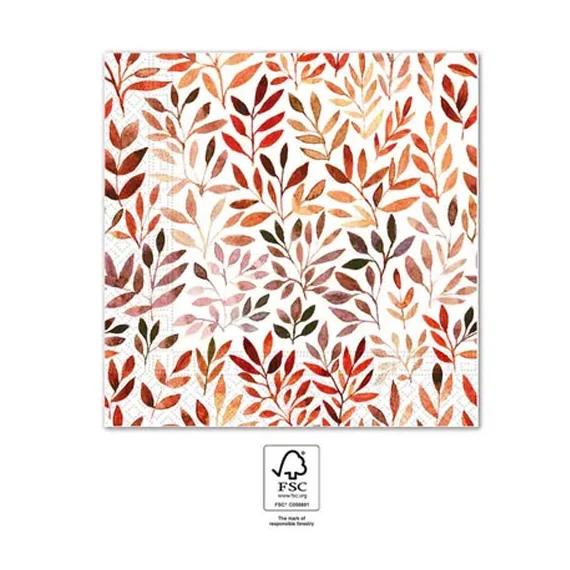 Színes Branches szalvéta 20 db-os 33x33 cm FSC