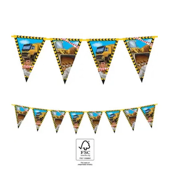 Építkezés Grabber zászlófüzér FSC 2,3 m