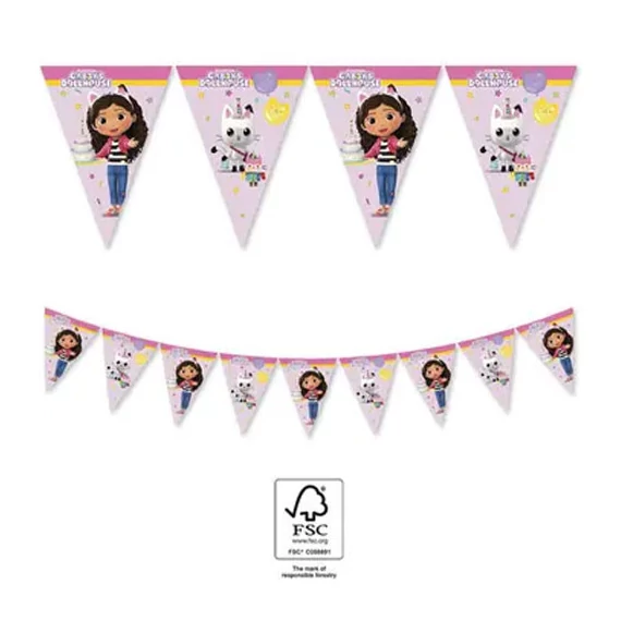 Gabi babaháza Friends zászlófüzér FSC 2,3 m