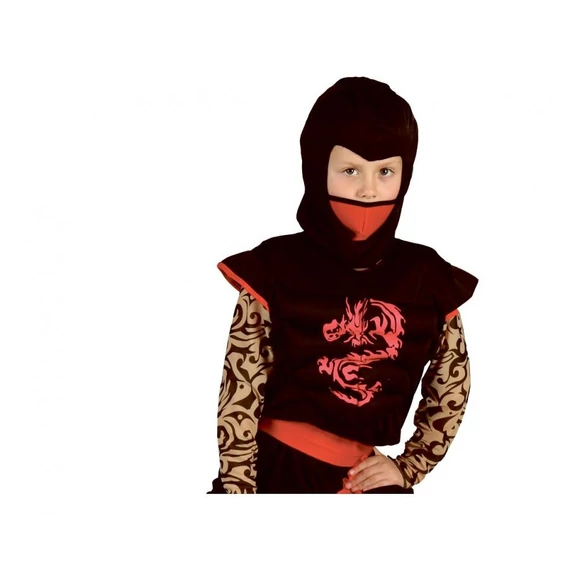 Nindzsa Red Dragon jelmez 120/130 cm