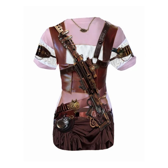 Kalóz Lady 3D női póló, felső M