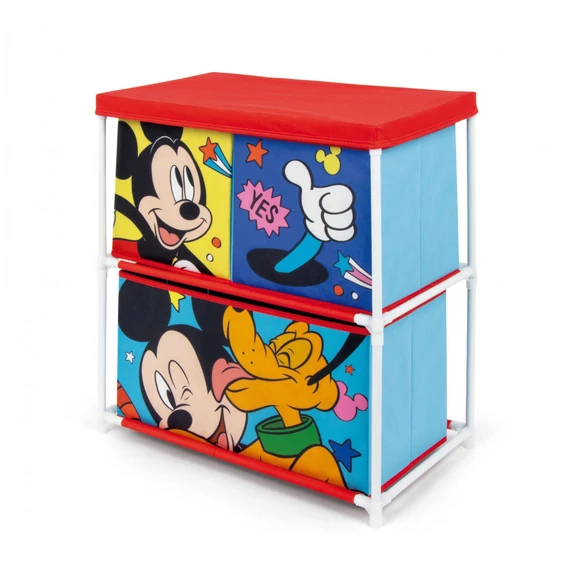 Disney Mickey, Pluto játéktároló állvány 3 rekeszes 53x30x60 cm