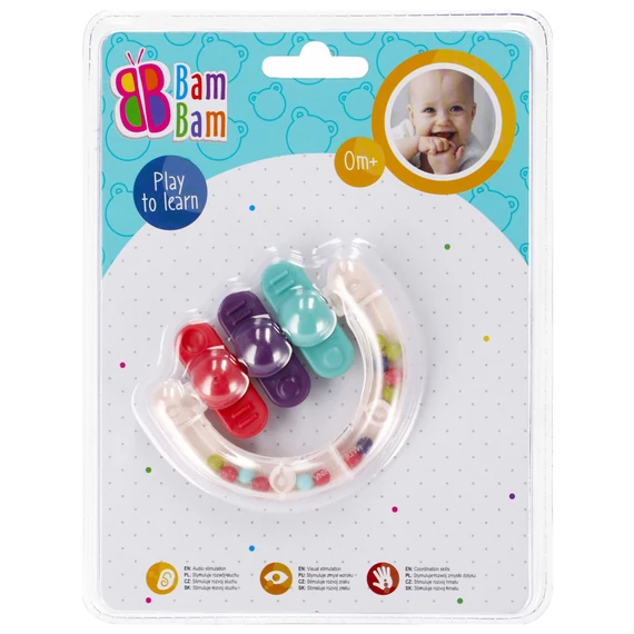 Színes Fun baba csörgő