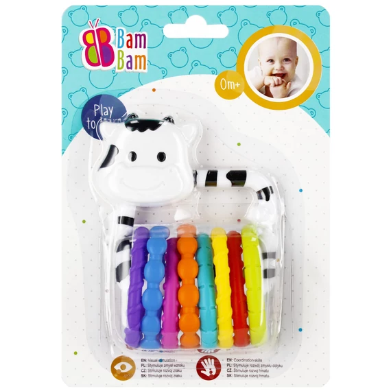 Tehén Colorful baba csörgő