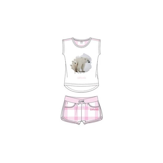 Ushuaia Jegesmedve Pink női rövid pizsama S-XXL
