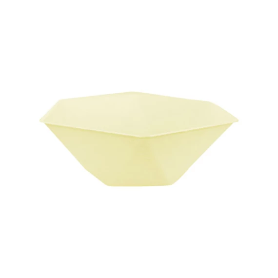 Sárga Vert Decor hatszögletű mélytányér 6 db-os 15,8 cm