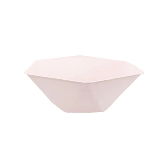 Rózsaszín Vert Decor hatszögletű mélytányér 6 db-os 15,8 cm