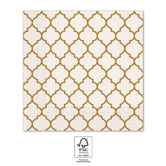 Barna Brown Tiles szalvéta 20 db-os 33x33 cm FSC