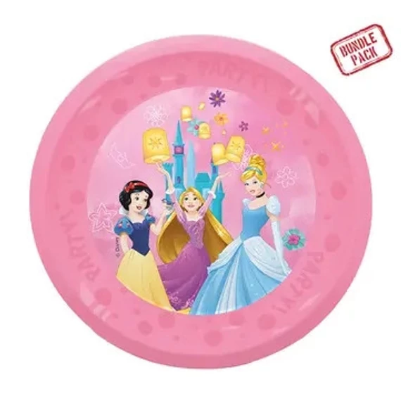 Disney Hercegnők Live Your Story micro prémium műanyag lapostányér 4 db-os szett 21 cm