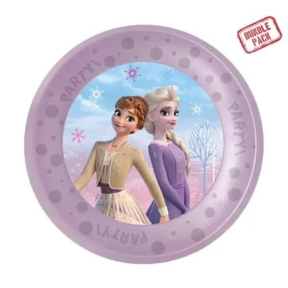 Disney Jégvarázs Wind micro prémium műanyag lapostányér 4 db-os szett 21 cm