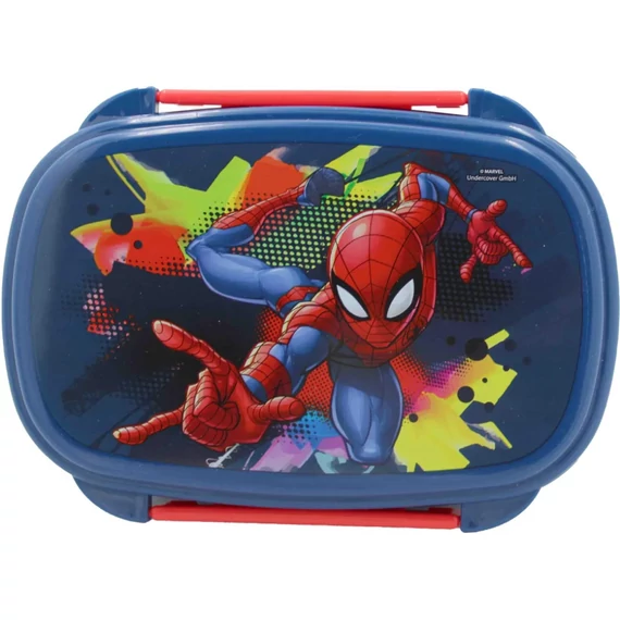 Pókember Splotch szendvicsdoboz + evőeszköz szett