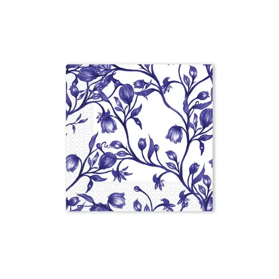 Virágos Blue Porcelain szalvéta 20 db-os 33x33 cm