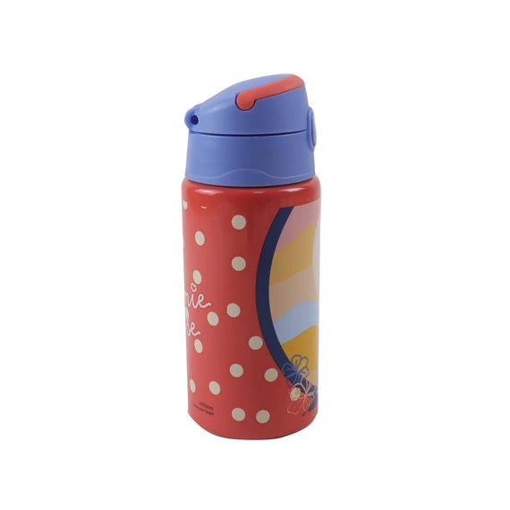 Disney Minnie Summer alumínium szívószálas kulacs akasztóval 500 ml