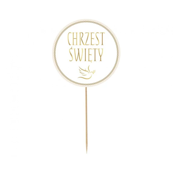 Chrzest Święty torta dekoráció 14 cm