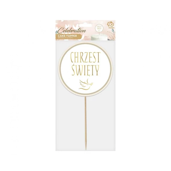 Chrzest Święty torta dekoráció 14 cm
