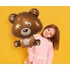 Maci Brown Teddy fólia lufi 60 cm