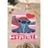 Disney Lilo és Stitch, A csillagkutya Sparkling Heart fürdőlepedő, strand törölköző 70x140cm