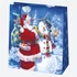 Karácsony Santa Magic papír ajándéktasak, ajándékzacskó 15,5x15,5x8 cm