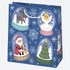 Karácsony Santa Magic papír ajándéktasak, ajándékzacskó 15,5x15,5x8 cm