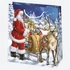Karácsony Santa Magic papír ajándéktasak, ajándékzacskó 15,5x15,5x8 cm