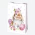 Húsvét Bunny papír ajándéktasak, ajándékzacskó 16x24x7 cm