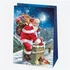 Karácsony Toyland papír ajándéktasak, ajándékzacskó 23x32x11 cm