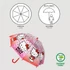 Hello Kitty Dots gyerek átlátszó esernyő Ø71 cm