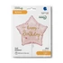 Happy Birthday Pink Star fólia lufi 46 cm