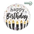 Happy Birthday Satin Candle fólia lufi 46 cm