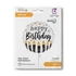Happy Birthday Satin Candle fólia lufi 46 cm