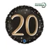 Happy Birthday 20 Sparkling fólia lufi 46 cm