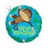 Happy Birthday Monkey Buddy Holo fólia lufi 46 cm