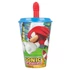 Sonic a sündisznó Speedy szívószálas pohár, műanyag 430 ml