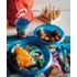 Super Mario Mushroom Kingdom étkészlet, műanyag szett