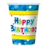 Happy Birthday Blue papír pohár 6 db-os 270 ml