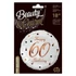 Happy Birthday 60 B&C White fólia lufi 36 cm
