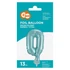 Kék 0-ás Light Blue szám fólia lufi tortára 13 cm