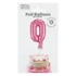 Rózsaszín 0-ás Pink szám fólia lufi tortára 13 cm
