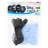 Boy or Girl, Kék konfettivel töltött léggömb, lufi 4 db-os 12 inch (30 cm)