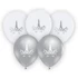 Unikornis Silver léggömb, lufi 5 db-os 12 inch (30cm)