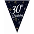 Happy Birthday 30 B&C zászlófüzér 270 cm