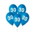 Kék Happy Birthday 30 Blue léggömb, lufi 5 db-os 12 inch (30cm)
