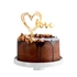 Arany szív Gold torta dekoráció 13 cm