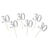 Ezüst 30 Silver díszítő pálca 6 db-os
