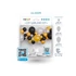Színes Silver-Gold-Black léggömb, lufi girland szett 65 db-os